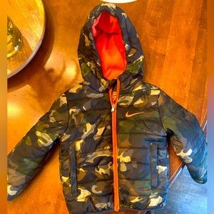 Little boys camo Nike jacket size 2